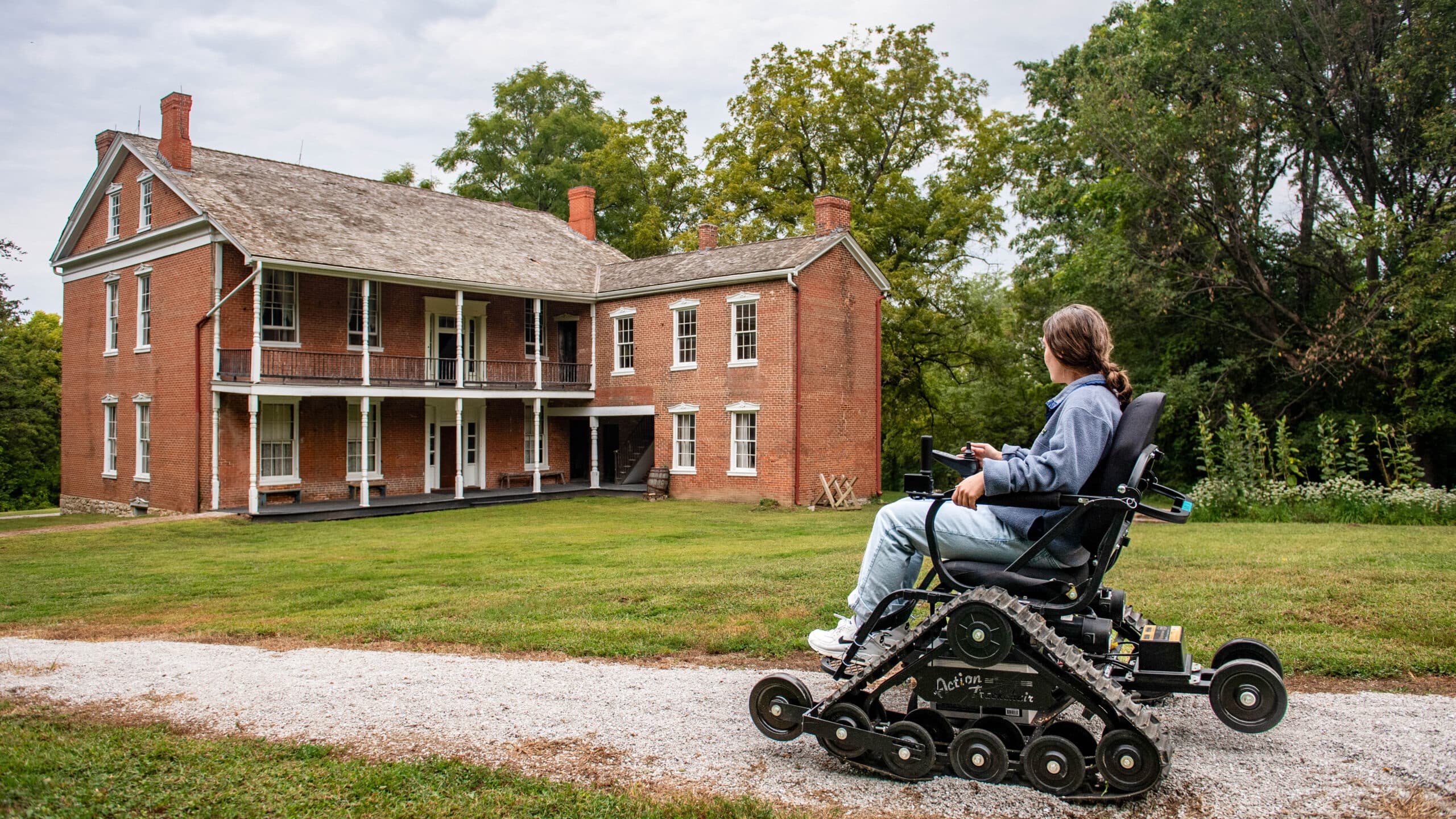 Battle of Lexington, Summer, Accessibility Feature, Track Chair and House