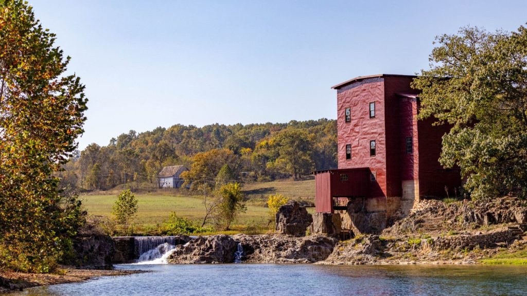 Dillard Mill, Fall, Landscape, Mill Waterfall and Creek 2 Dillard Mill, Fall, Landscape, Mill Waterfall and Creek