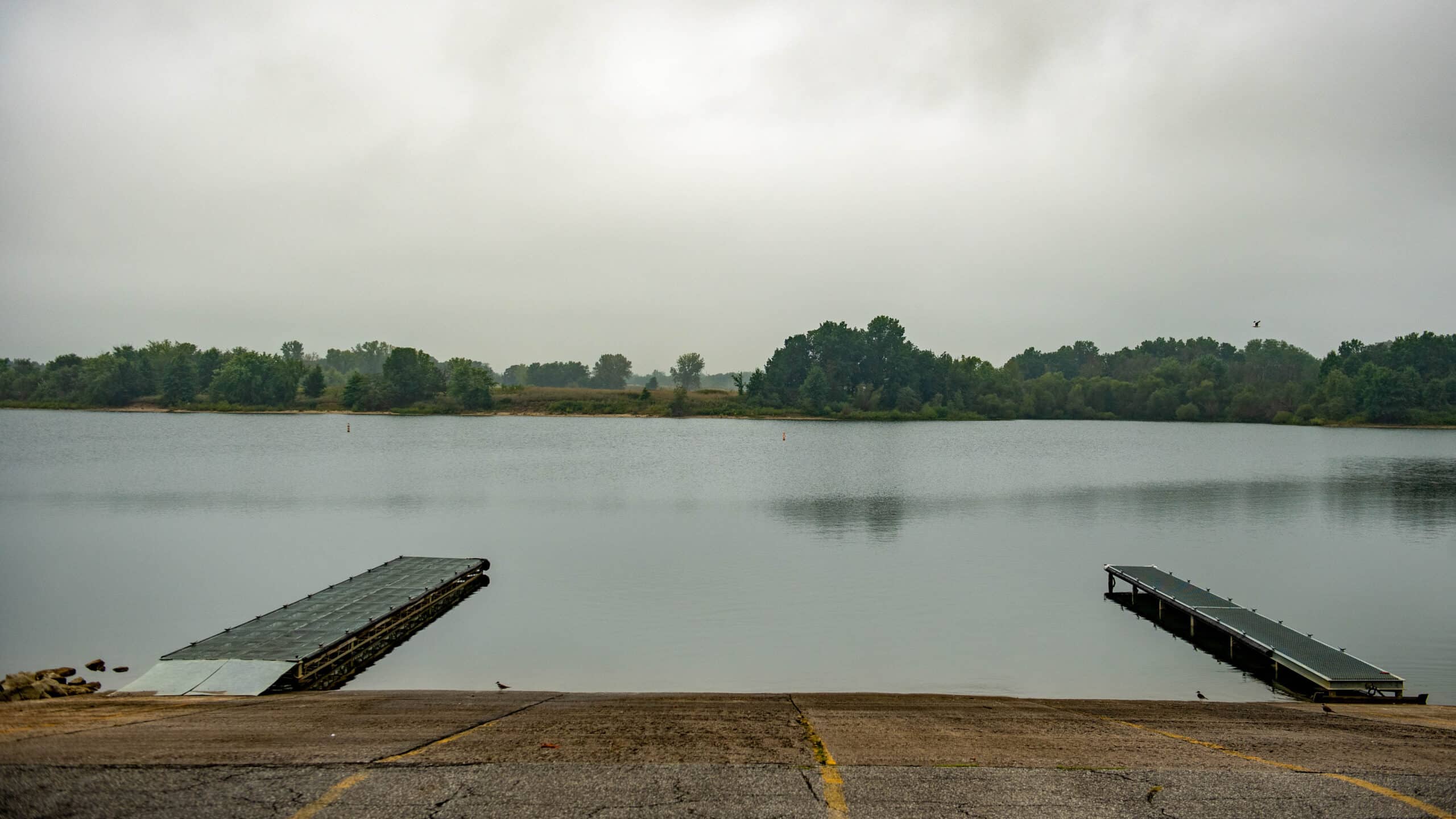 Long Branch, Fall, Landscape, Boat Ramp