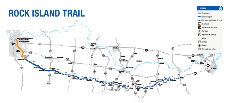 Rock Island Trail State Park Map
