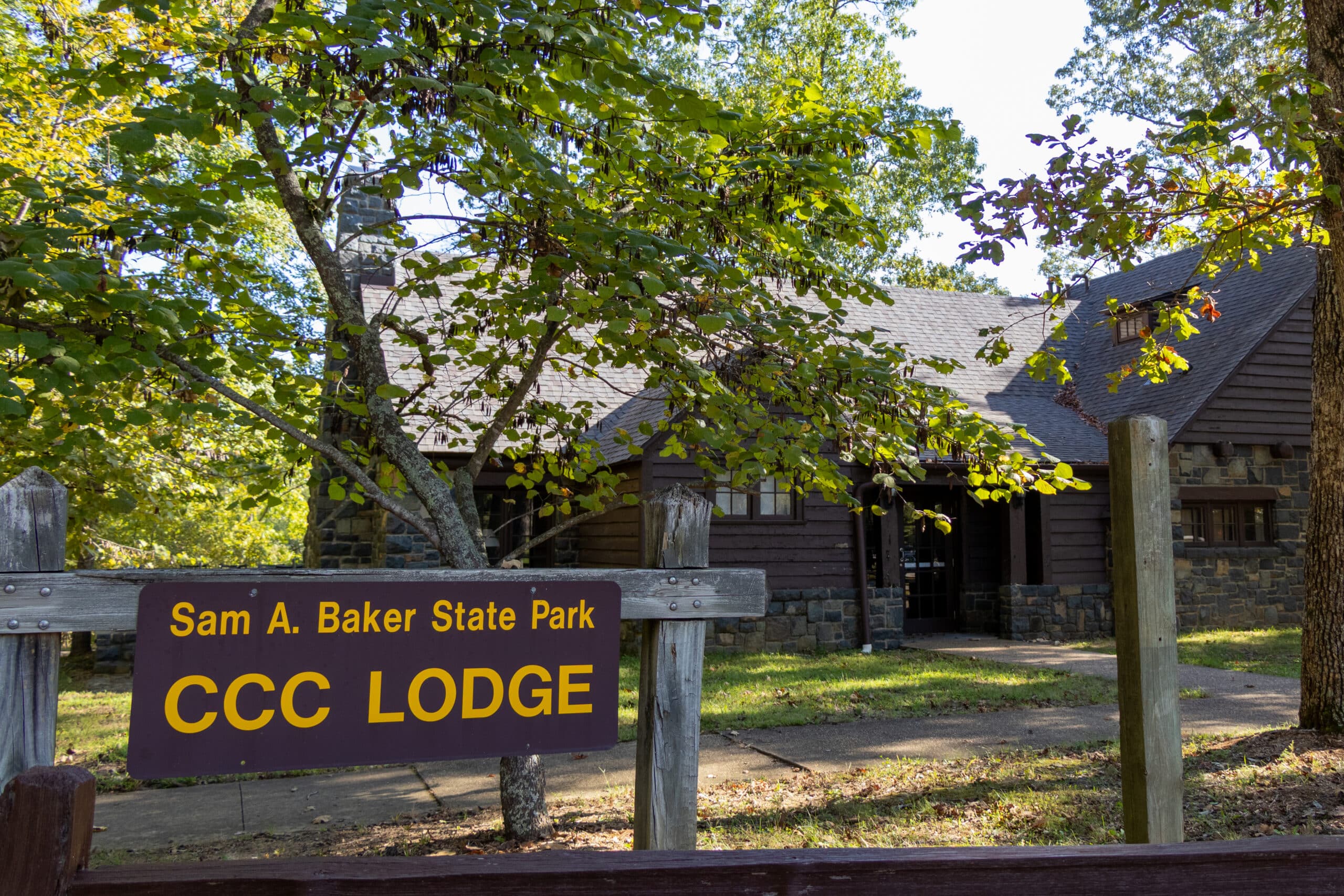Sam A. Baker, Fall, Structure, CCC Lodge
