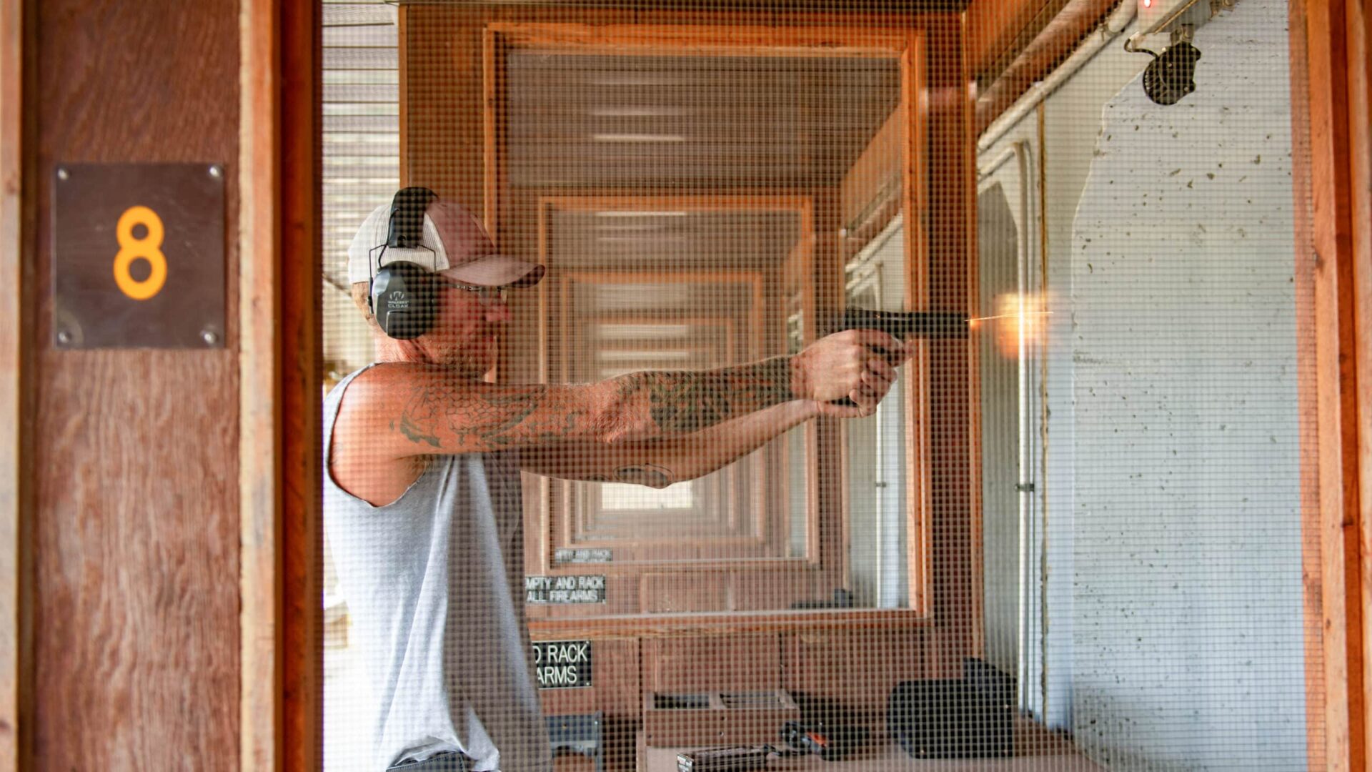 St. Joe, Summer, Shooting, Man Firing at Range