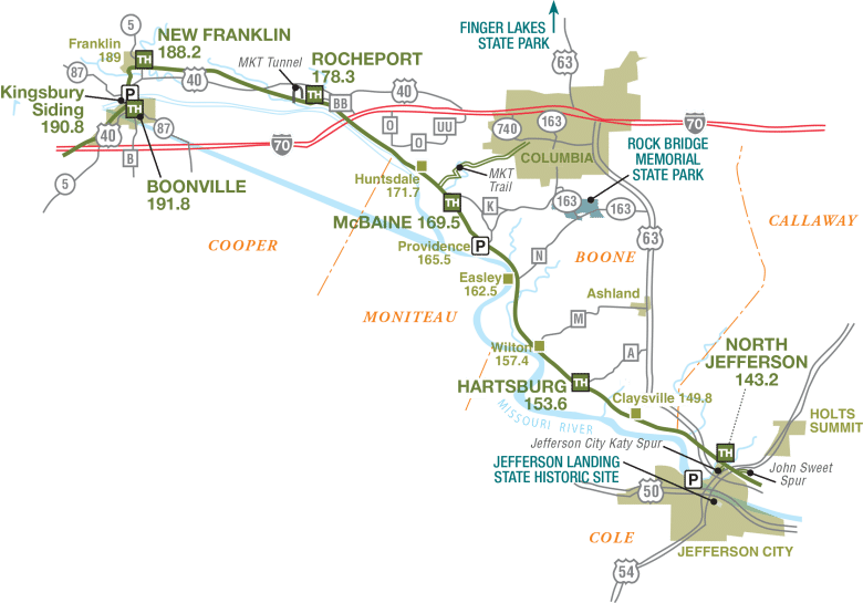 Boonville to Jefferson City