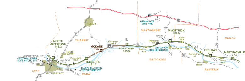 Jefferson City to Marthasville