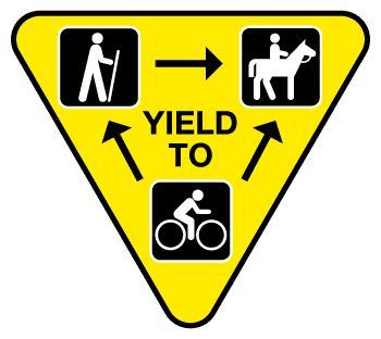 3-way yield sign