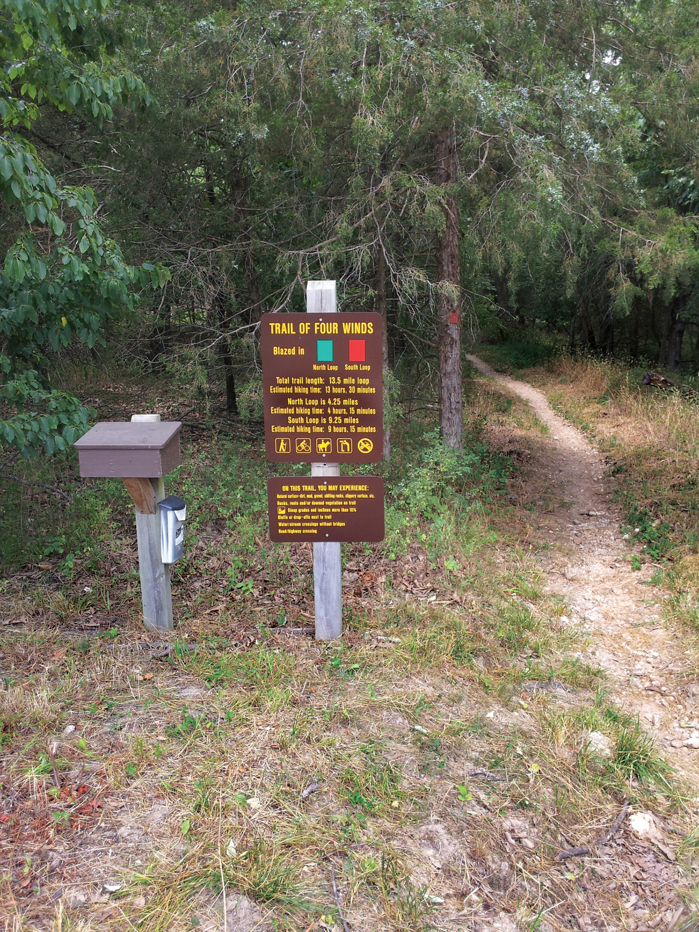 Trail of Four Winds signage example